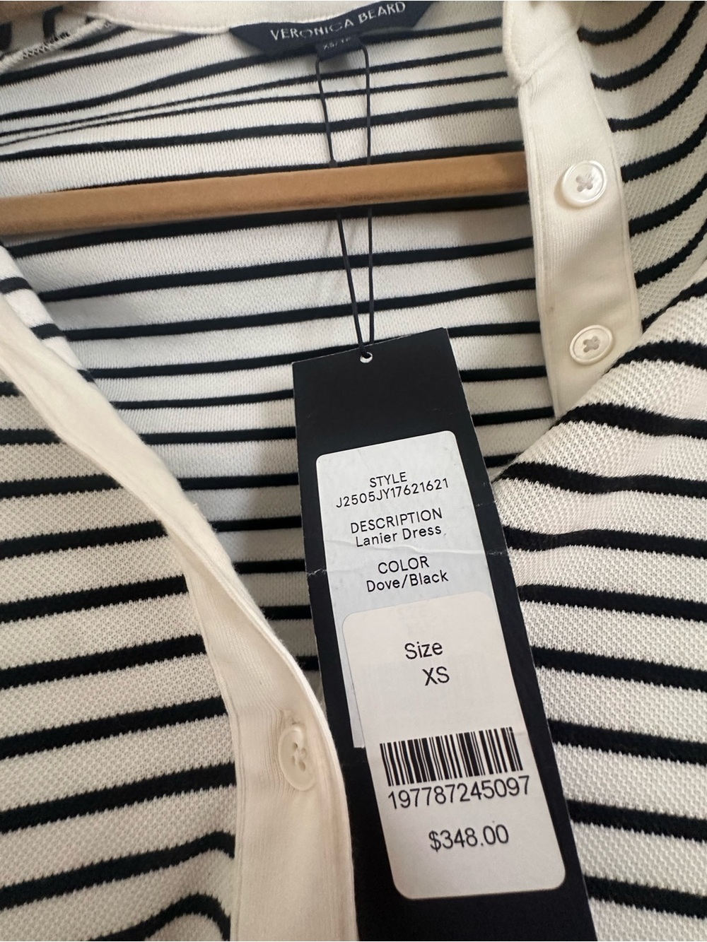 Veronica Beard Lanier Striped Polo Mini Dress - Picture 5 of 5